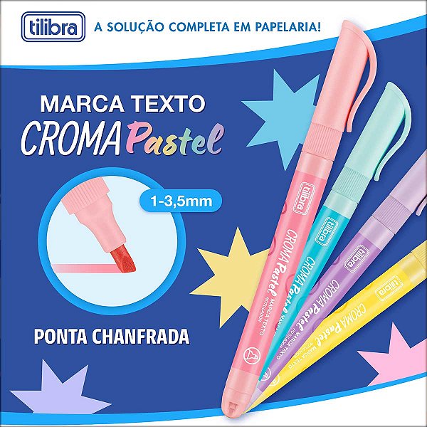 Marca Texto Croma Pastel Tilibra