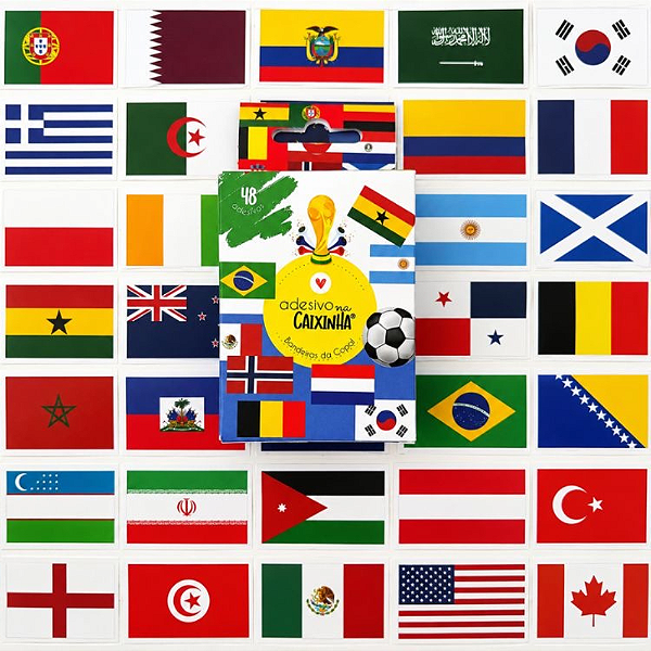 Adesivo na Caixinha Copa do Mundo Brasil Buendia
