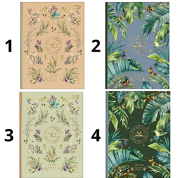 Planner Grampeado Mensal 2027 Naturalis M9 Tilibra