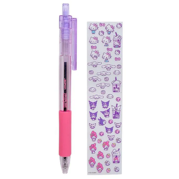 Caneta Esferográfica 0.7 Hello Kitty com Adesivo para Personalizar Leonora
