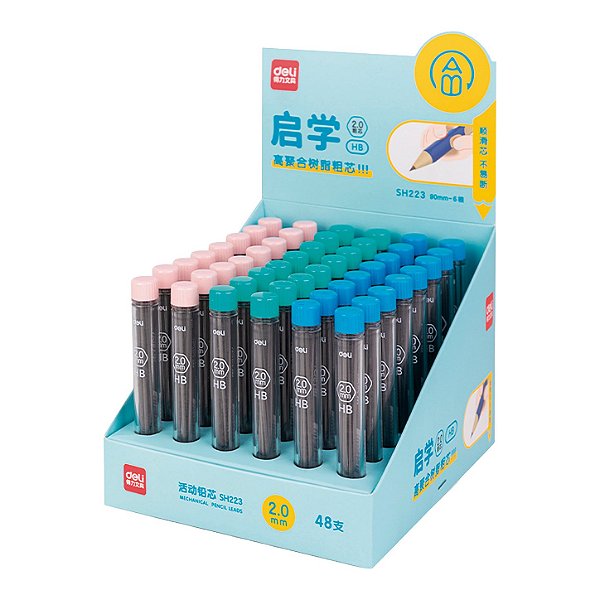 Grafite HB 2.0mm 6 minas Deli