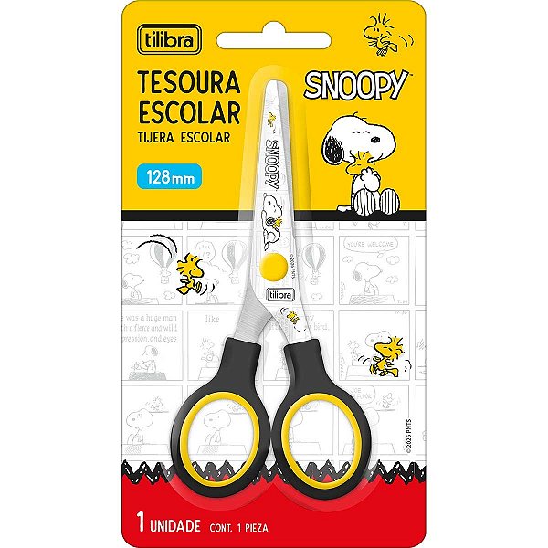 Tesoura Escolar 128mm Snoopy Tilibra