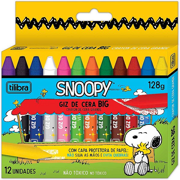Giz de Cera Snoopy 12C Tilibra
