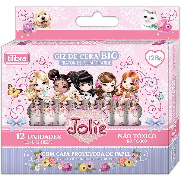 Giz de Cera Jolie 12C Tilibra