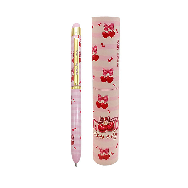 Caneta Metálica Touch Love My Cherry 40700 Molin