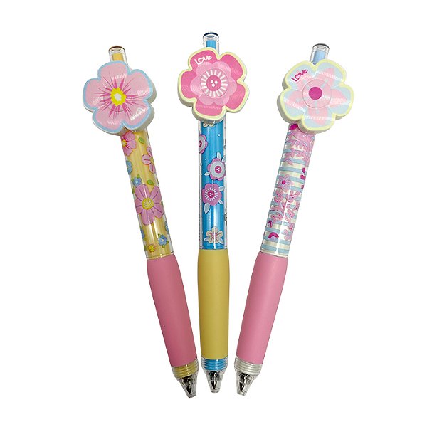 Caneta Esferográfica 0.7 Love Giro Flowers 1358 Molin