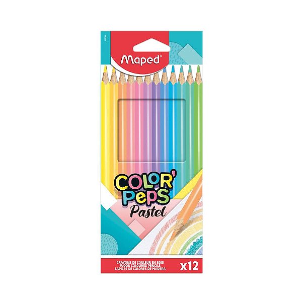 Lápis de Cor Colorpeps Pastel 12C Maped