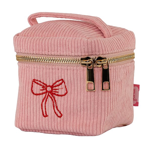 Necessaire Mini Rosa Laço Floriê