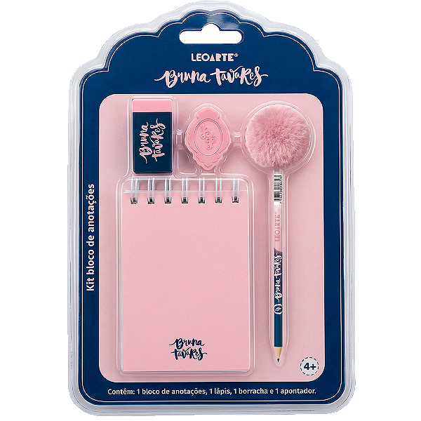 Kit Papelaria Bruna Tavares 4 produtos Leonora