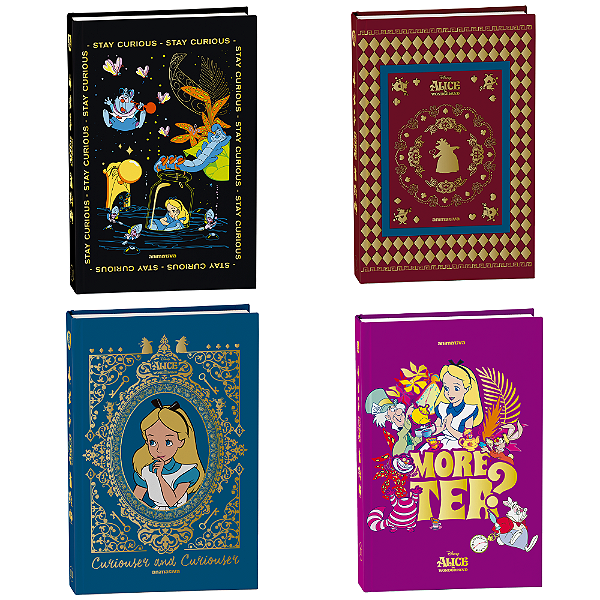 Caderno Colegial Costurado 160F Alice Animativa