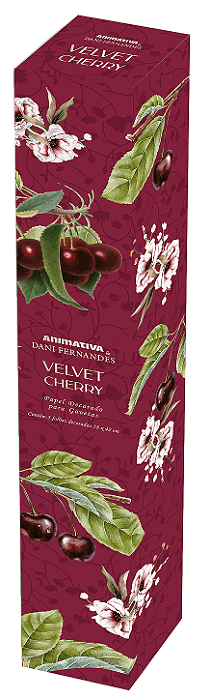 Papel Perfumado Gaveta Dani Fernandes Velvet Cherry 5 Folhas Animativa