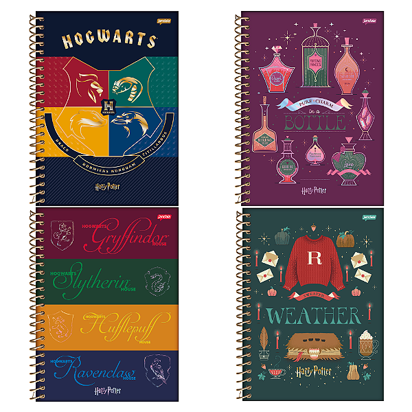 Caderno Colegial 10M Harry Potter 160F Jandaia