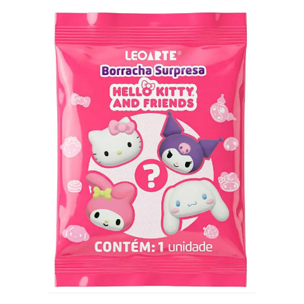 Borracha Topper 3D Surpresa Hello Kitty e Amigos Leonora