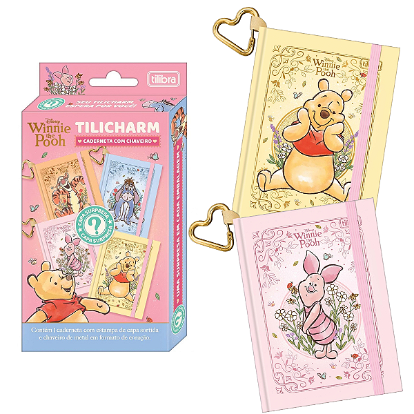 Acessório Tilicharm Caderneta Pooh Tilibra - PRÉ VENDA