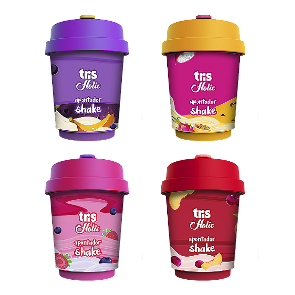 Apontador 3 Furos com Depósito Shake Tris