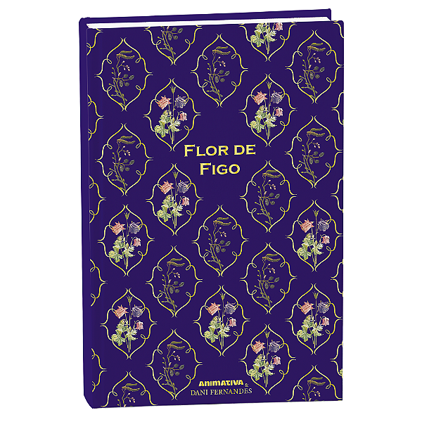 Caderno Colegial Costurado Flor de Figo Dani Fernandes 80F Animativa