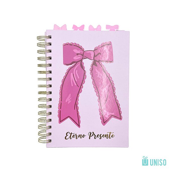 Caderno com Divisórias Eterno Presente Laço A5 Uniso