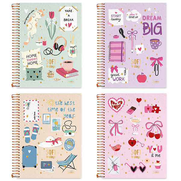 Caderno Universitário 10M Soft Days 160F Cadersil