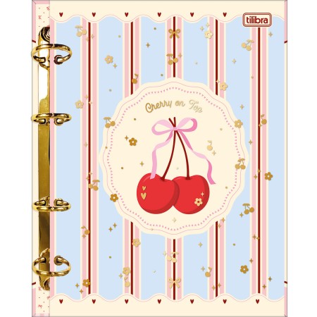 Caderno Argolado Colegial 80F Amarena Tilibra