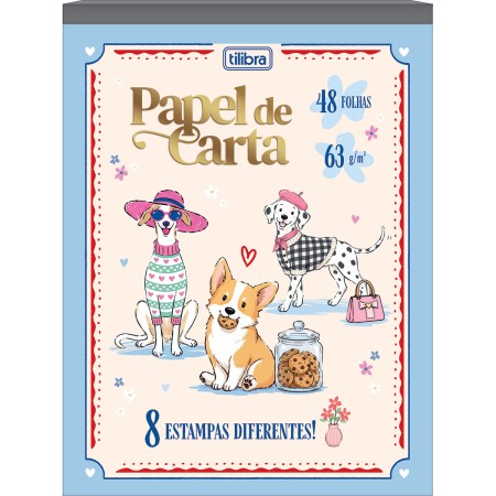 Bloco Papel de Carta 48F Doggy Tilibra