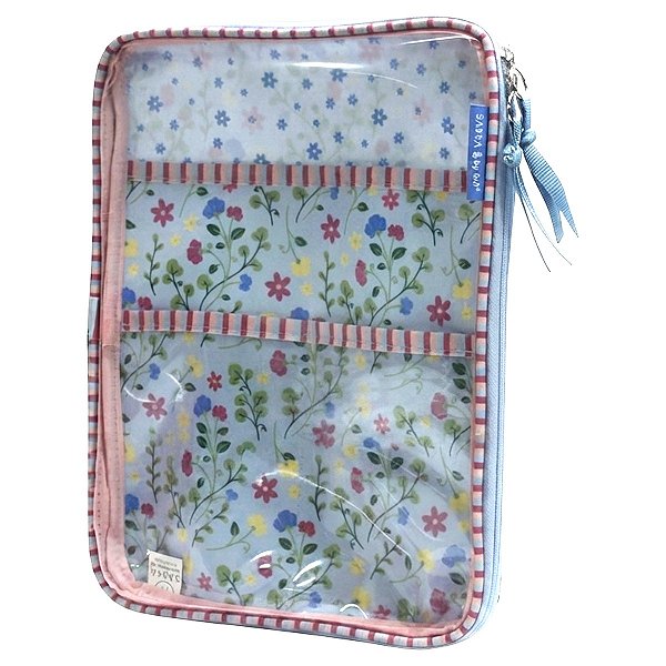 Pasta A4 Floral Azul By Sof Sabra
