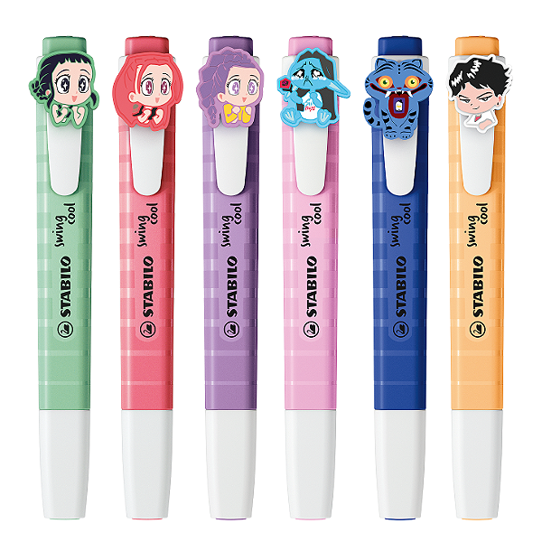 Marca Texto Stabilo Swing Cool Guerreiras do Kpop 275/16-11