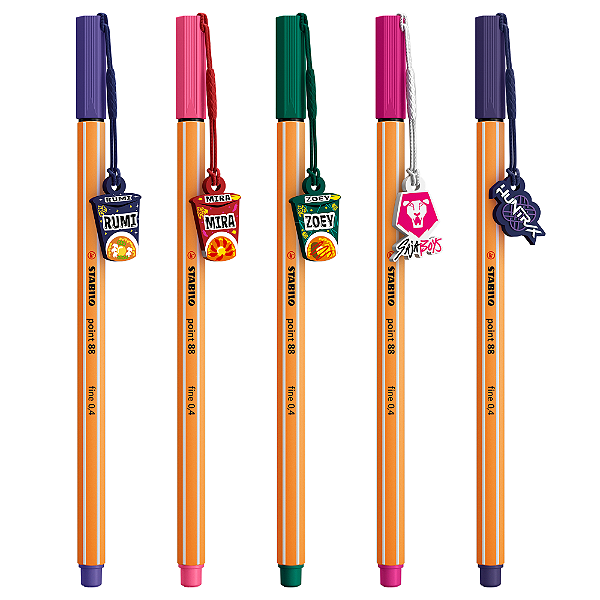 Caneta Fineliner Stabilo Point 88 Guerreiras do Kpop 88/16-1