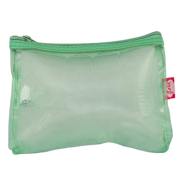 Necessaire Telinha Verde Claro Floriê