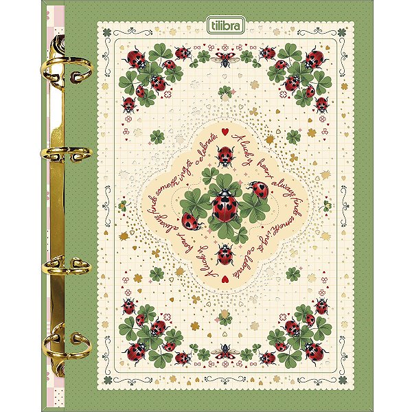 Caderno Argolado Colegial Scarlet 80F Tilibra