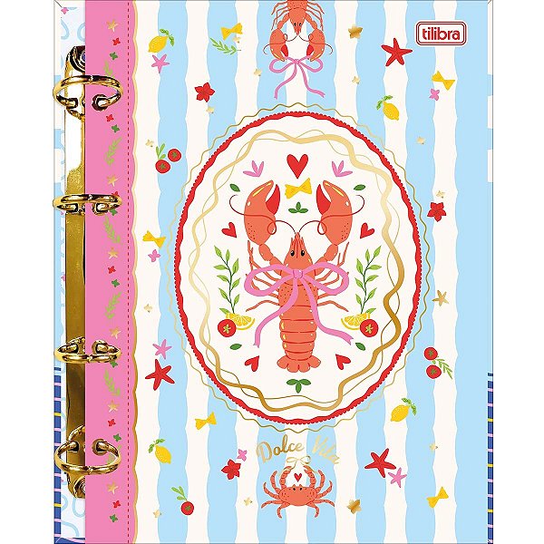 Caderno Argolado Colegial Seamalfi 80F Tilibra