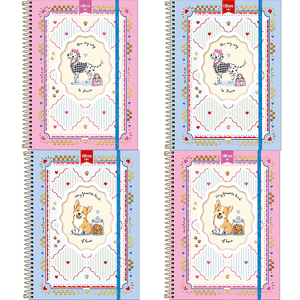 Caderno Universitário com Janela Top Doggy 1 Matéria 60F Tilibra