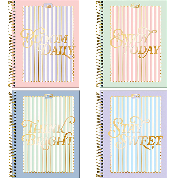 Caderno Colegial 10 Matérias Linea 160F Tilibra