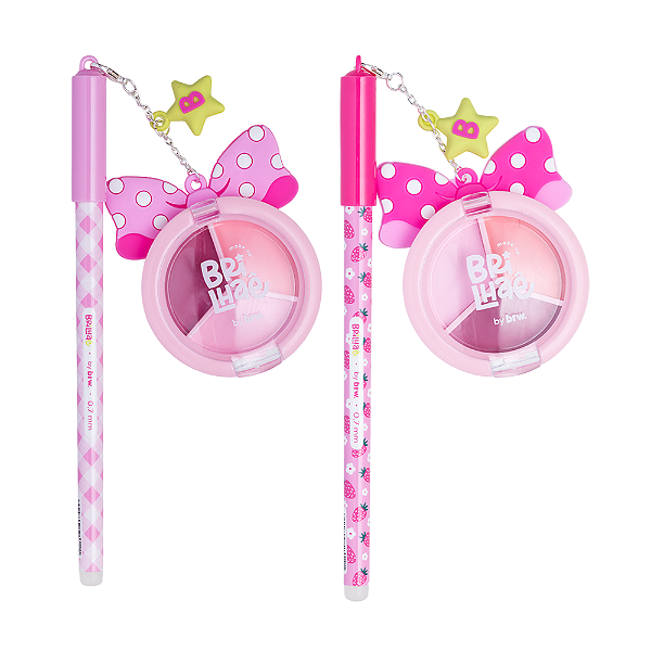 Caneta Gel Apagável com Batom Lip Stick Duo Sweet Brilhaê