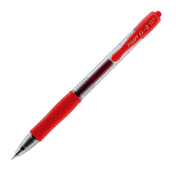 Caneta Pilot G2 Gel 0.7mm Vermelha