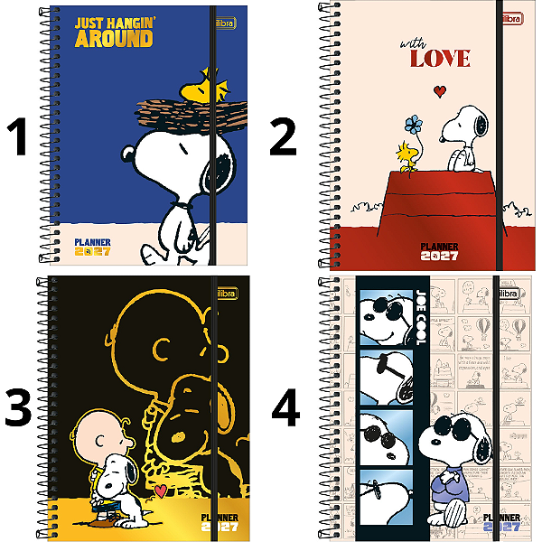 Planner Espiral Snoopy 2027 Tilibra 301353