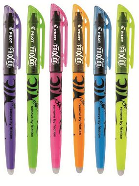 Kit Marca Texto Pilot Apagável Frixion Light Neon c/6