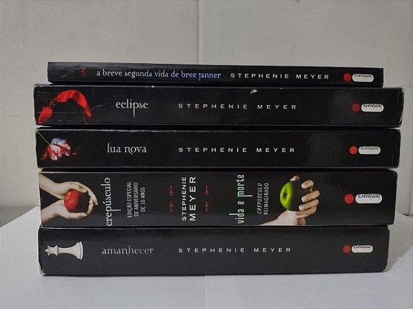 Coleção Crepúsculo - Stephenie Meyer C/5 Volumes - 6 obras com vida e morte