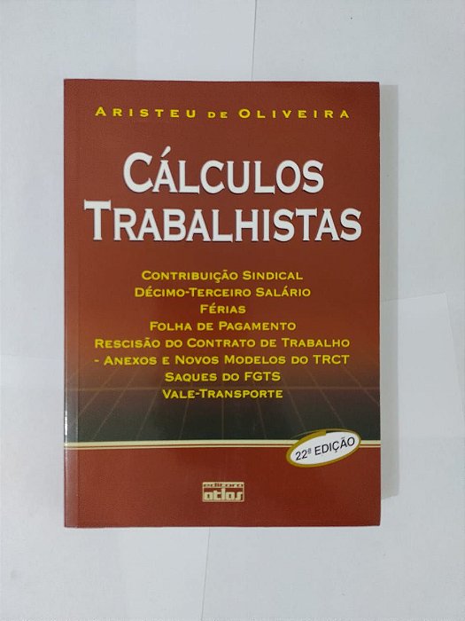 Cálculos Trabalhistas - Aristeu de Oliveira