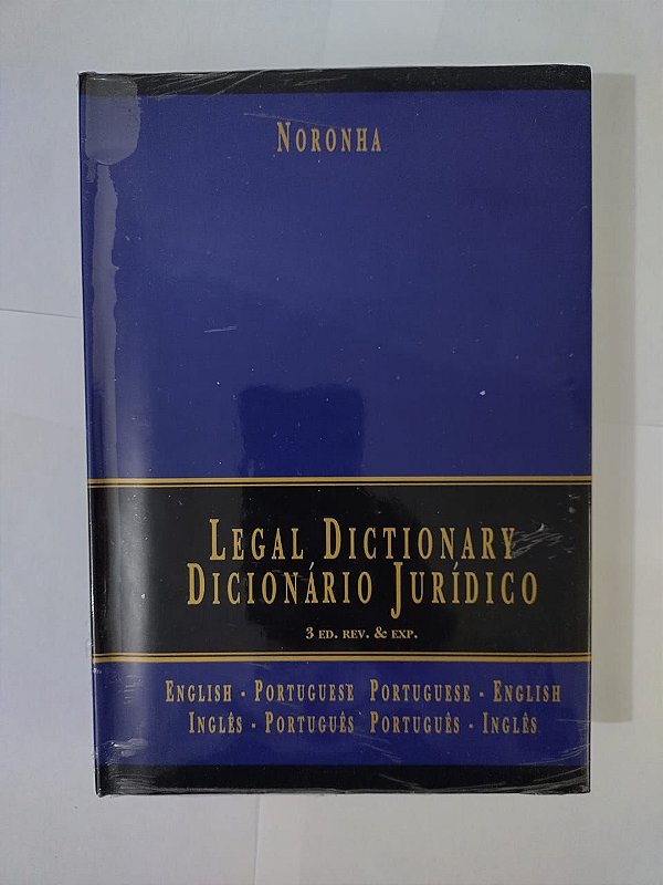 Legal Dictionary - Dicionário Jurídico - Duval de Noronha (Inglês/Português)