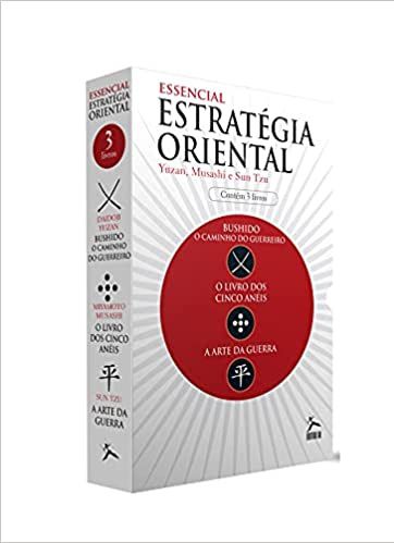 Box Essencial da Estratégia Oriental - Caixa com 3 Volumes - Yuzan, Musashi e Sun Tzu - Novo e Lacrado