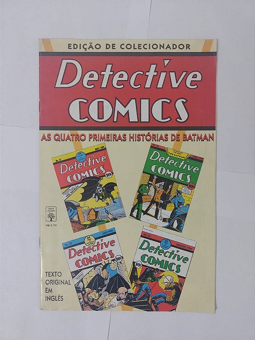 Detectíve Comics: As Quatro Primeiras Histórias de Batman - Edição de Colecionador (Texto Em inglês)