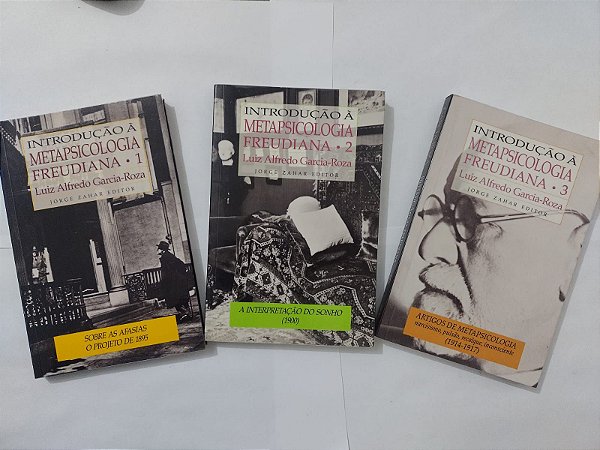 Coleção Introdução à Metapsicologia Freudiana  - Luiz Alfredo Garcia-Roza (c/3 volumes)