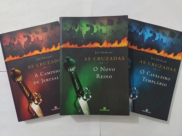 Coleção As Cruzadas - Jan Guillou c/3 Volumes