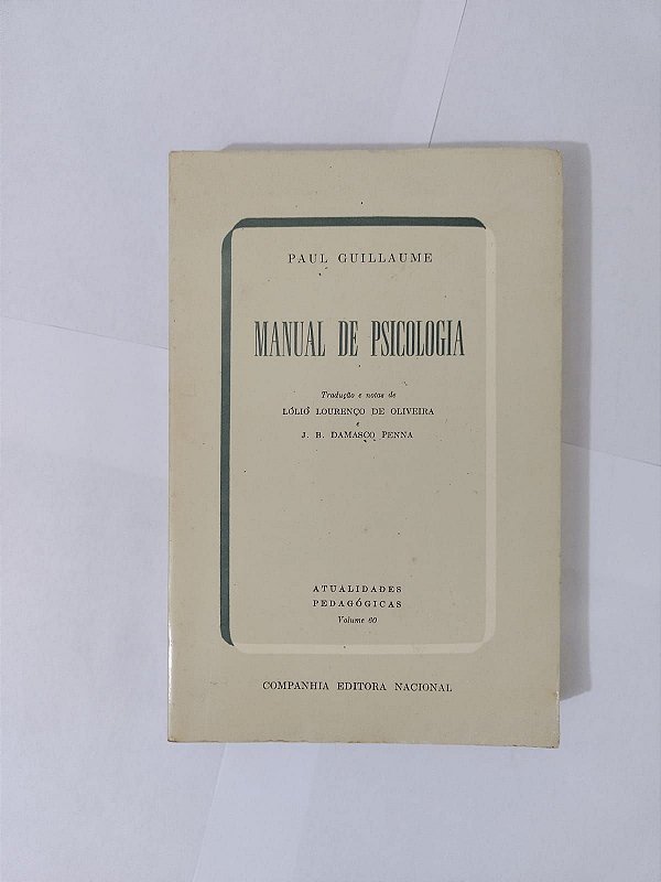 Manual de Psicologia - Paul Guillaume