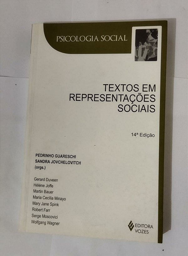Psicologia Social - Textos representações sociais