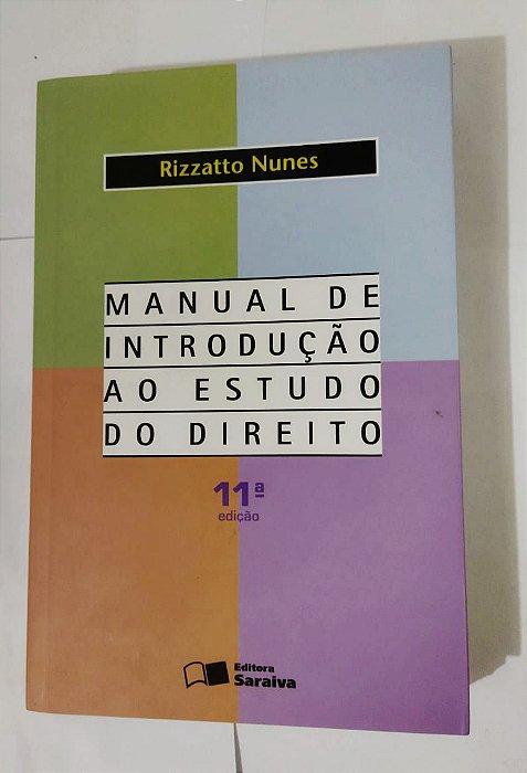 Manual De introdução Ao Estudo do Direito - Rizzatto Nunes
