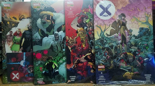 Kit 4 Volumes - X Men - Hickman Duggan - Dinastia X, Potências X - Lacrados