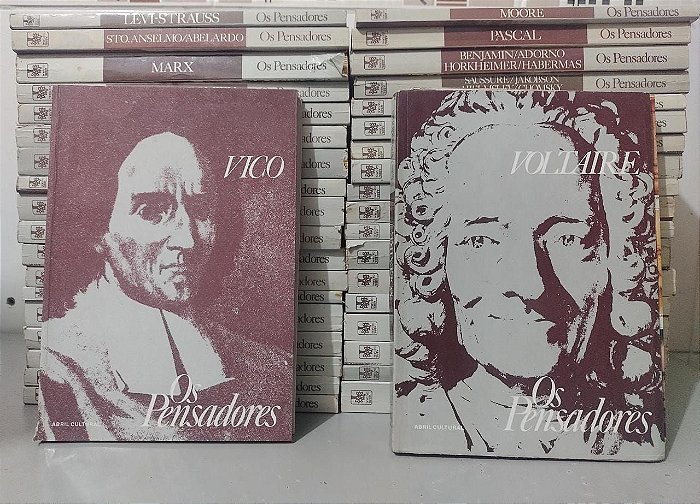Coleção Pensadores Ed. Abril Cinza 38 volumes
