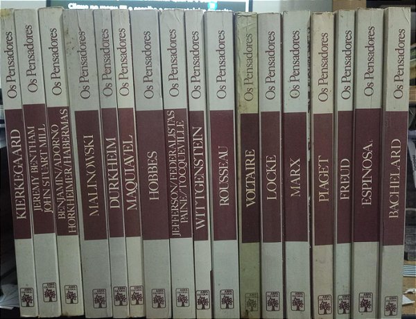 Coleção Pensadores Ed. Abril Cinza 26 volumes