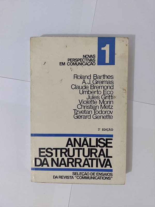 Análise Estrutural Da Narrativa 1 - Roland Barthes